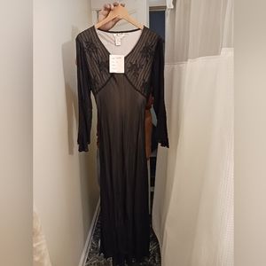 A black papillon dress